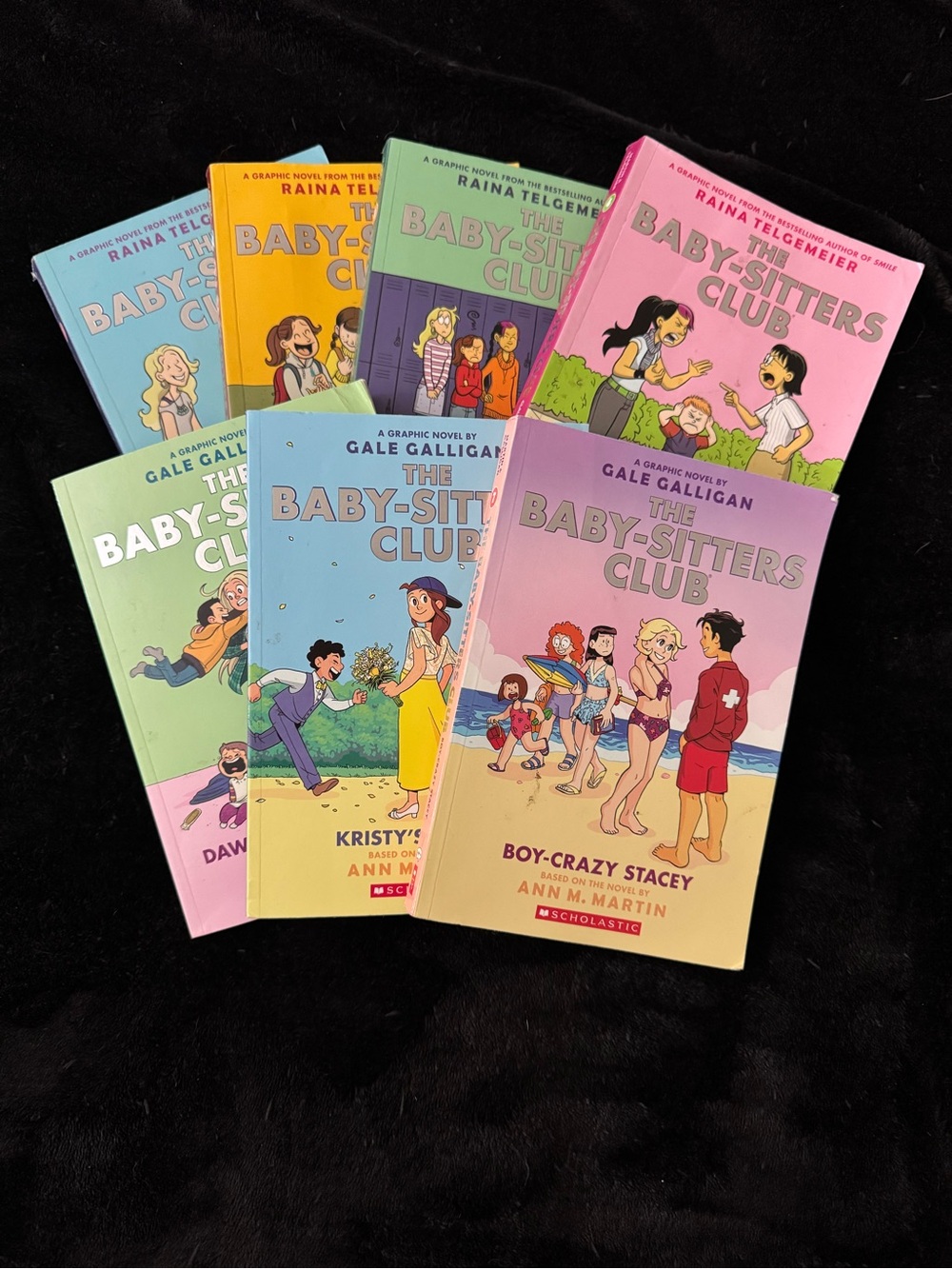 The Baby-Sitters Club Graphic Novels Books 1-7 Complete Set Scholastic GUC